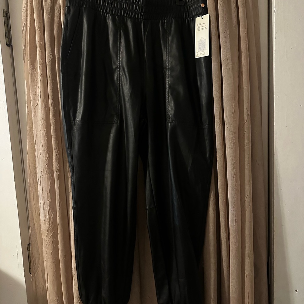 CALIA by Carrie Underwood Black Faux Joggers